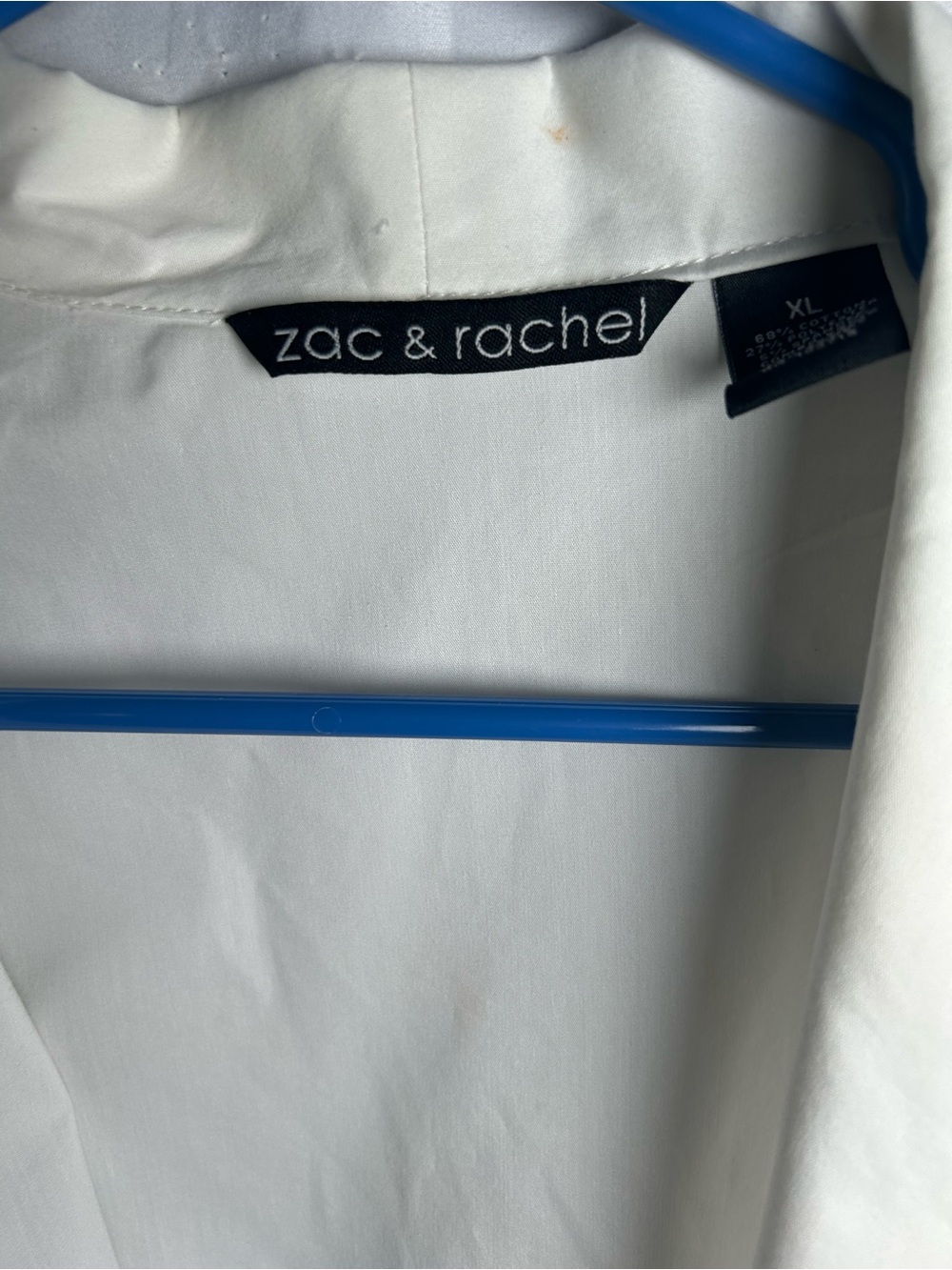 Zac & Rachel Cream Ruffled Front Blouse - Picture 10 of 13